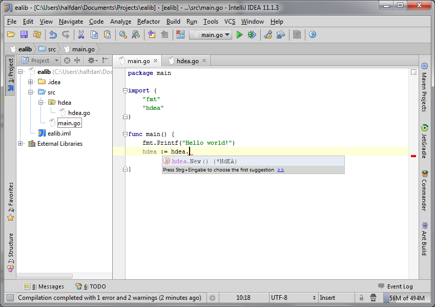 Comparison of IDEs for Google Go