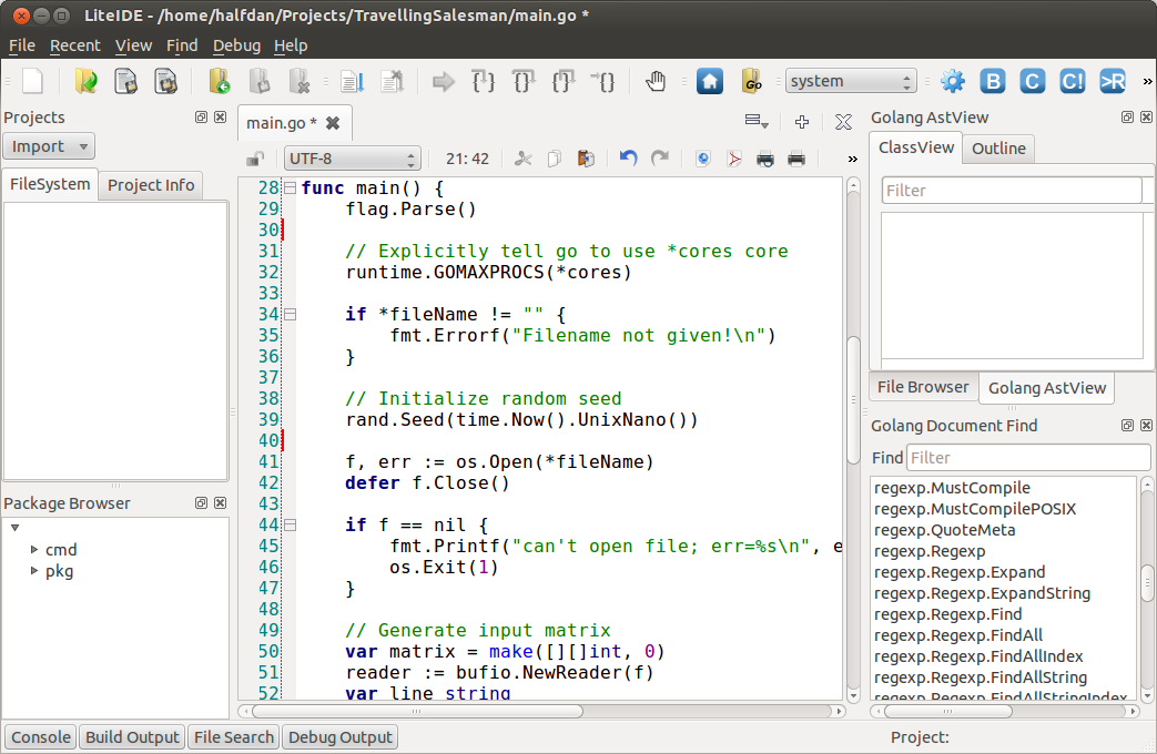 Comparison of IDEs for Google Go